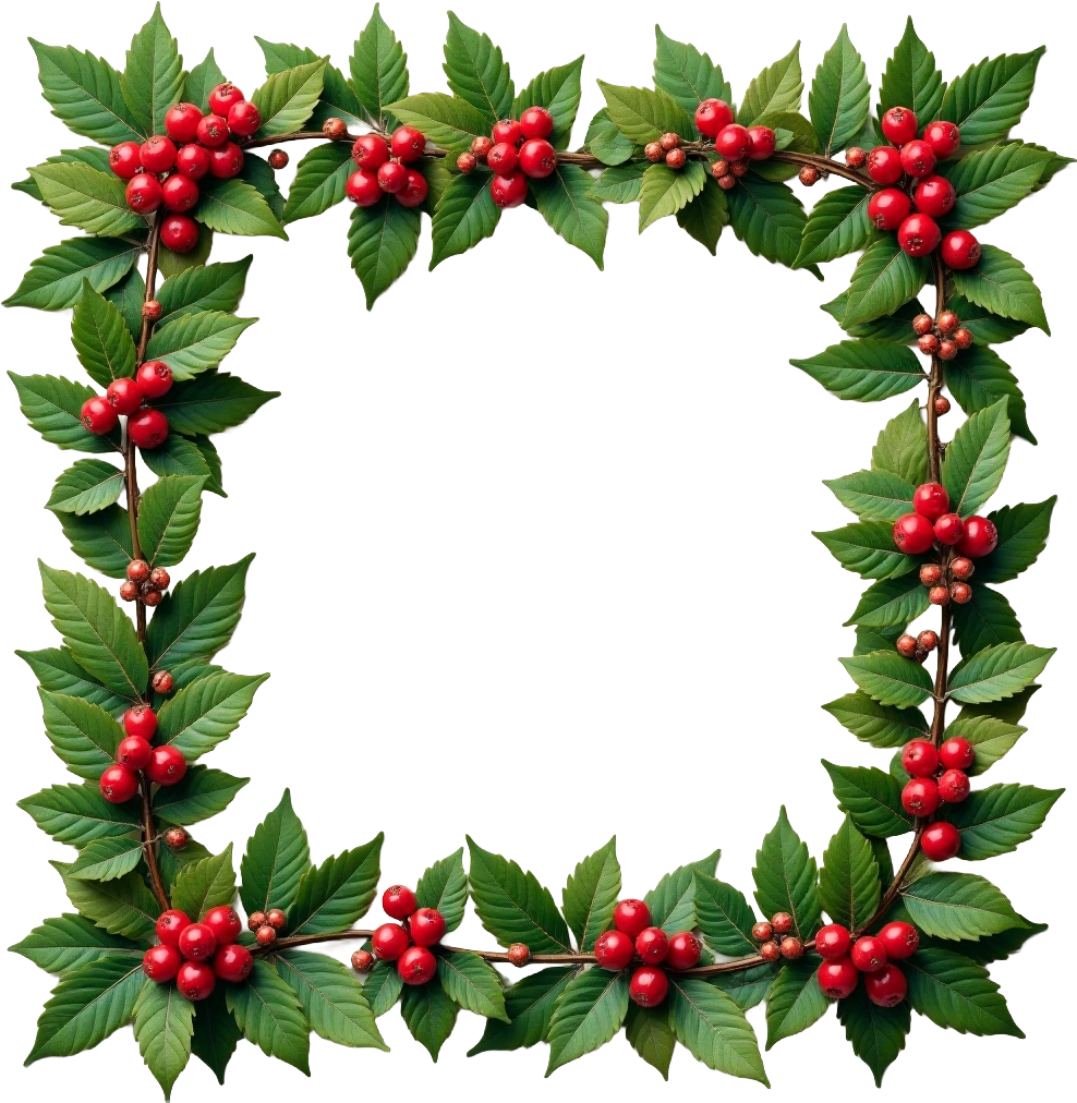 Festive Holly Wreath